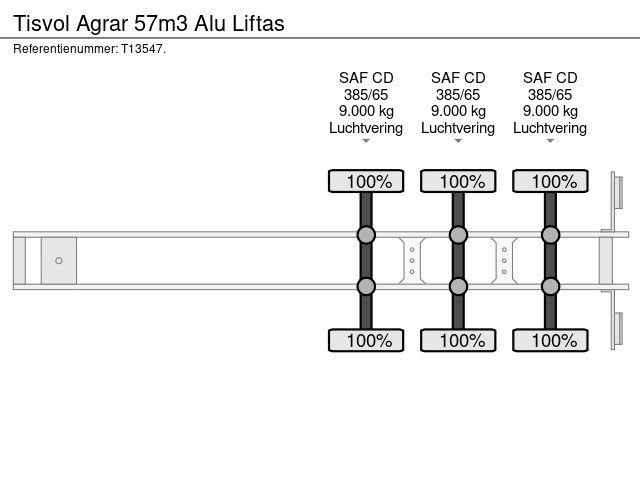 Tisvol Agrar 57m3 Alu Liftas – Bild 17