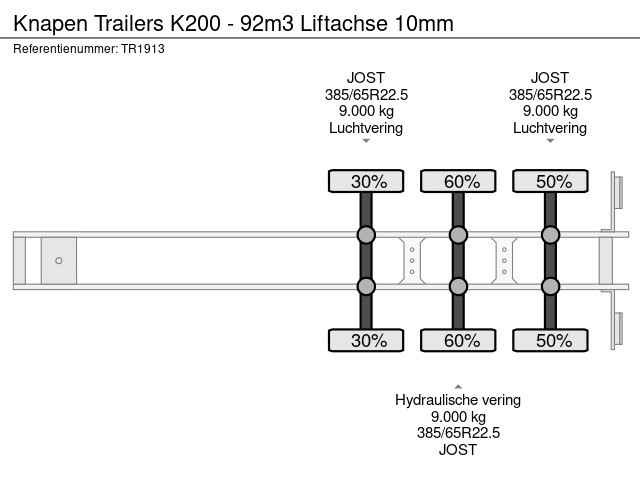 Knapen Trailers K200 - 92m3 Liftachse 10mm – Bild 13