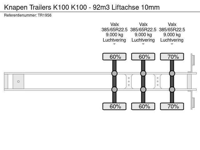 Knapen Trailers K100 - 92m3 Liftachse 10mm – Bild 12