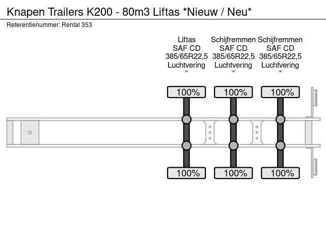 Knapen Trailers K200 - 80m3 Liftas *Nieuw / Neu* – Bild 21