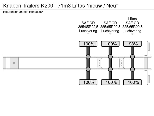 Knapen Trailers K200 - 71m3 Liftas *nieuw / Neu* – Bild 21
