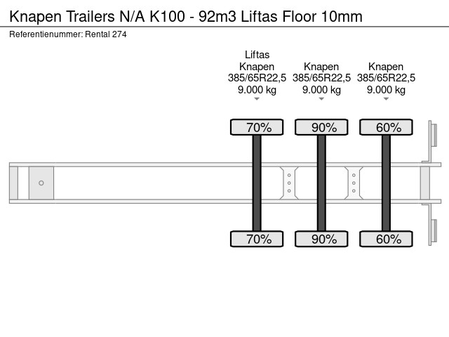 Knapen Trailers K100 - 92m3 Liftas Floor 10mm – Bild 22