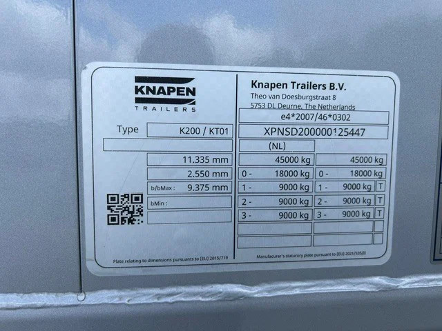 Knapen Trailers K200 - 70m3 Powersheet *Nieuw / Neu* – Bild 18
