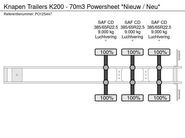 Knapen Trailers K200 - 70m3 Powersheet *Nieuw / Neu* – Bild 19