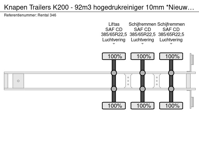 Knapen Trailers K200 - 92m3 hogedrukreiniger 10mm *Nieuw / Neu* – Bild 25