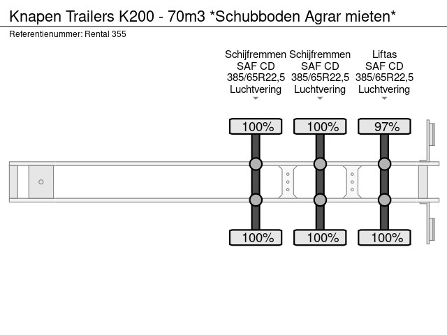 Knapen Trailers K200 - 70m3 *Schubboden Agrar mieten* – Bild 27
